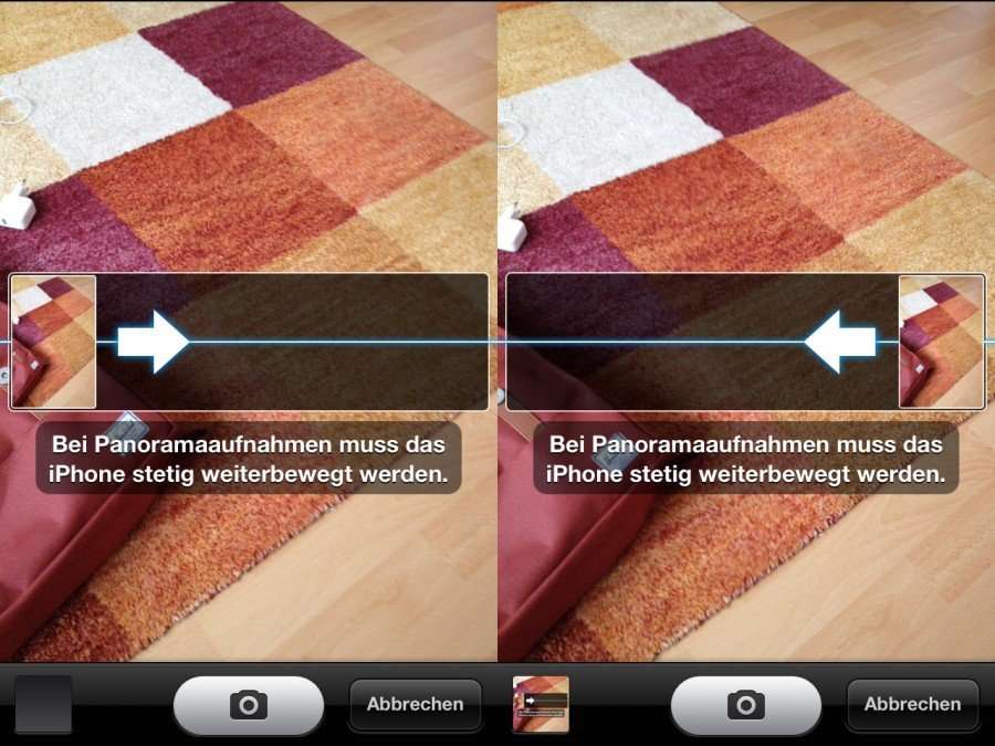 iOS 6: Panorama-Modus für iPhone und iPad - 3 Tipps