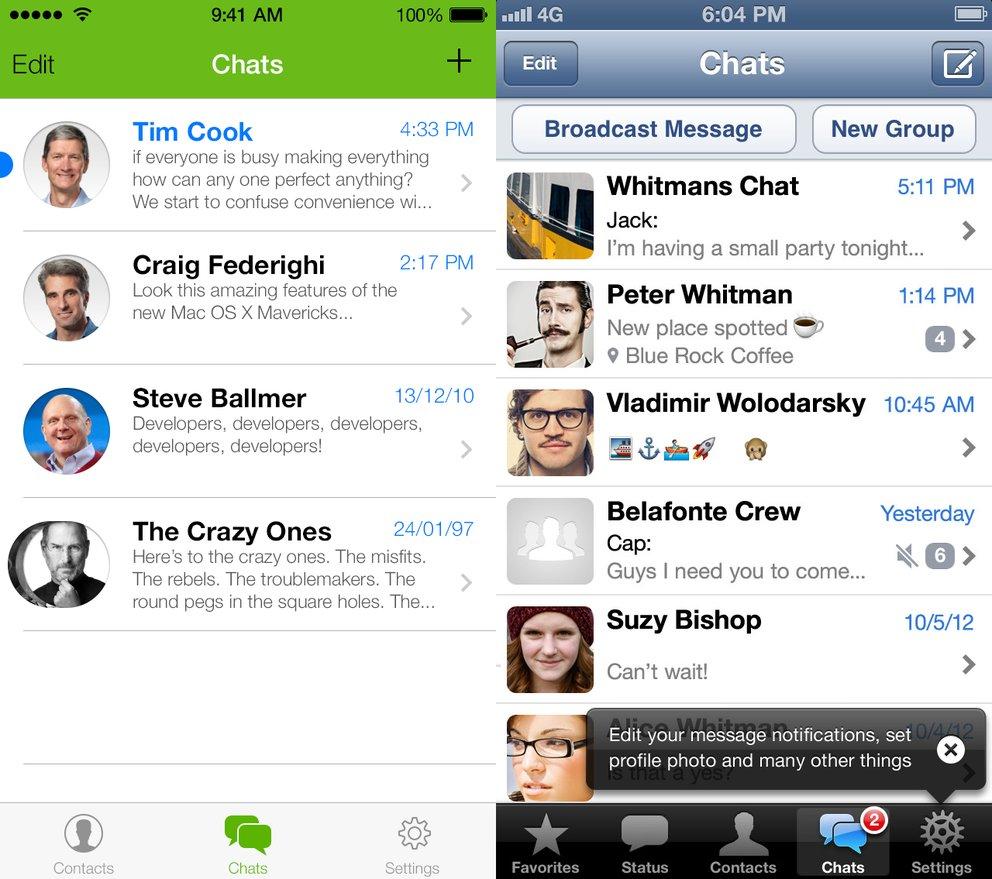 Konzeptdesign: So würden bekannte Apps im iOS 7-Design aussehen