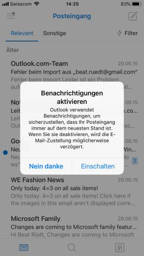 Mails und Termine mit Outlook fürs Smartphone verwalten